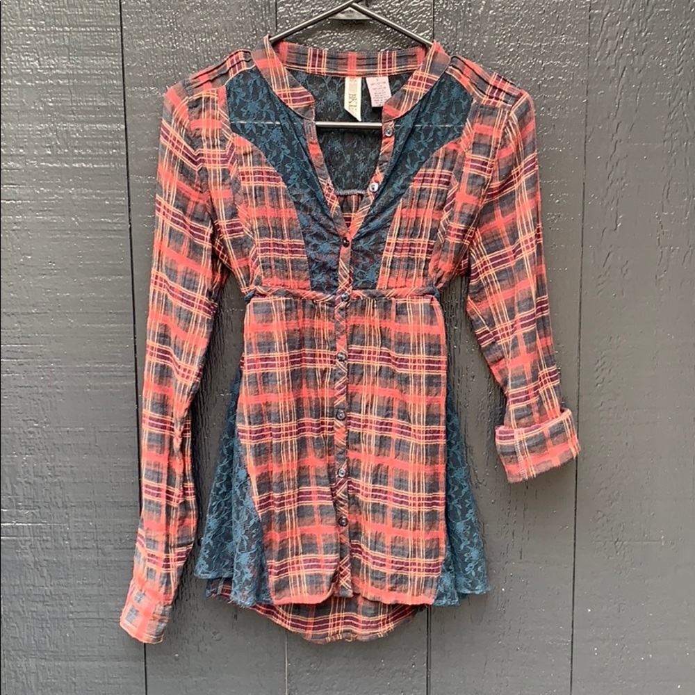 BKE lace flannel